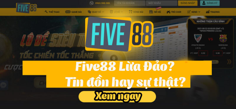 Five88 bị sập